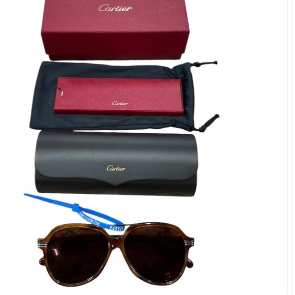 CARTIER57MM Aviator Sunglasses